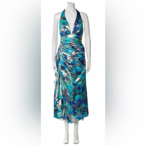 Ramy Brook Dresses & Skirts - Ramy Brook romantic Blue and metallic silver Dress “Hughes dress”